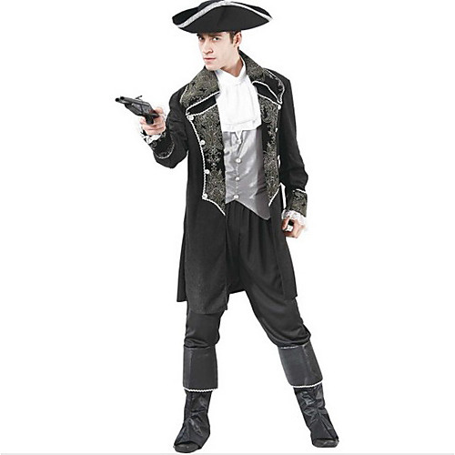 

Pirate Cosplay Costume Party Costume Men's Halloween Carnival Festival / Holiday Polyester Men's Carnival Costumes Solid Colored / Hat