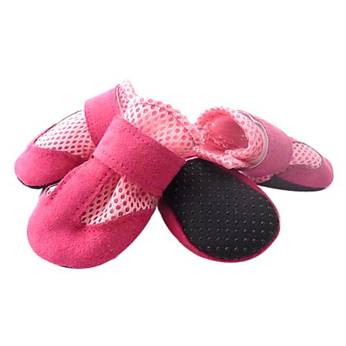 

Dog Boots / Shoes Keep Warm Solid Colored For Pets Cotton Red / Winter