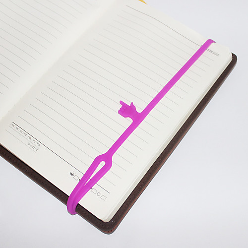 

Environmental Protection Silicone Elastic Finger Bookmarks