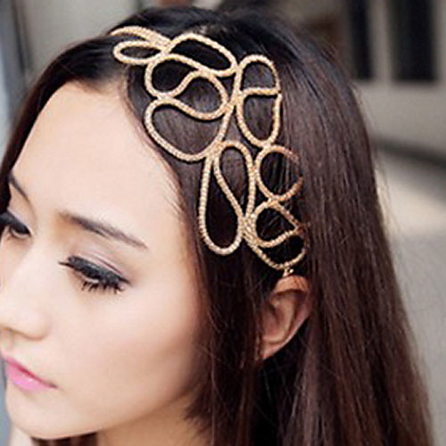 

Women's Headbands For Daily Flower Fabric Alloy Gold / Hair Jewelry