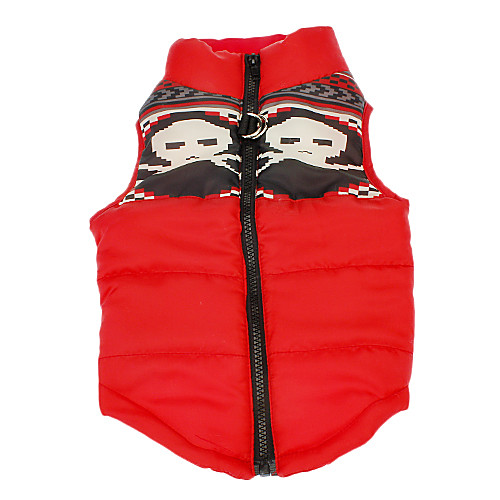 

Dog Coat Vest Puppy Clothes Skull Keep Warm Outdoor Winter Dog Clothes Puppy Clothes Dog Outfits Breathable Red Costume for Girl and Boy Dog Cotton XS S M L
