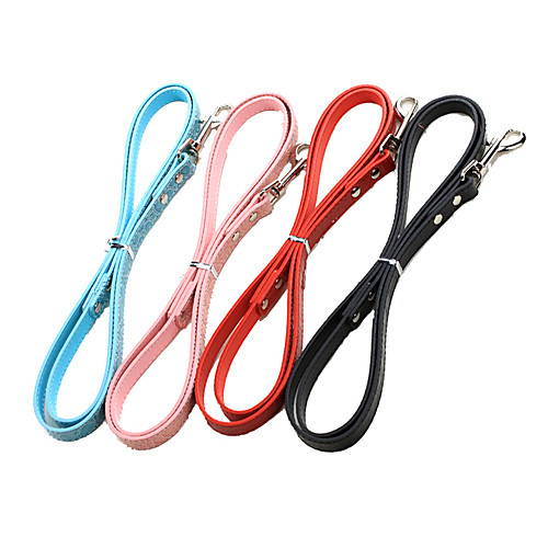 

Dog Leash PU Leather Pink Blue
