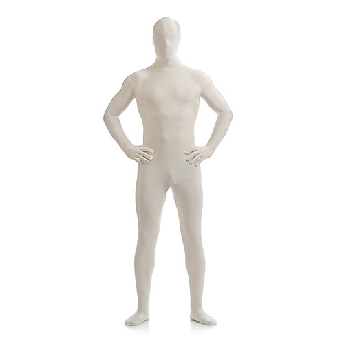 

Creamy White Unisex Lycra Full Body Zentai