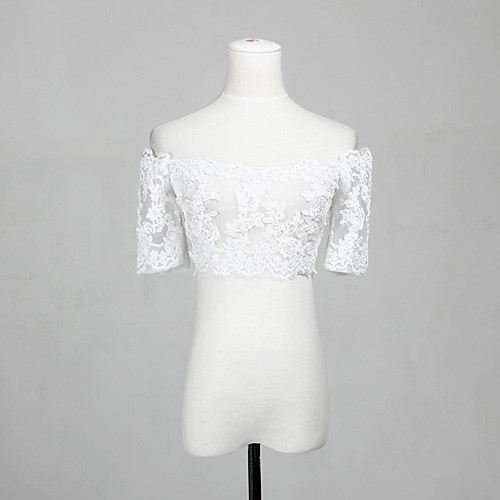 

Shrugs Lace Wedding / Party Evening / Casual Wedding Wraps With Lace