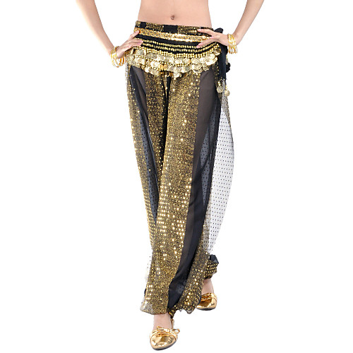 

Belly Dance Pants Sequin Women's Performance Chiffon