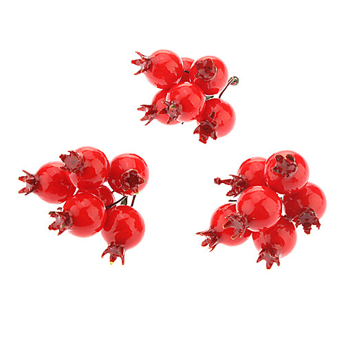 

3 pack Small Red Fruit Christmas Decoration Christmas Tree Ornament