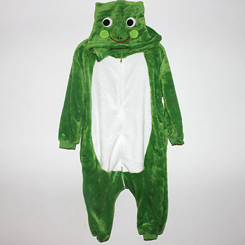 

Kid's Kigurumi Pajamas Frog Animal Onesie Pajamas Flannel Toison Cosplay For Animal Sleepwear Cartoon Festival / Holiday Costumes / Leotard / Onesie