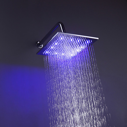 

Contemporary Rain Shower Chrome Feature - Rainfall LED, Shower Head