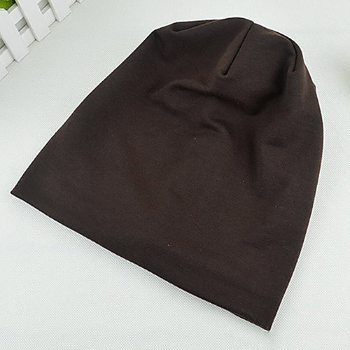 

All Chic & Modern Acrylic Polyester Beanie / Slouchy-Solid Colored Winter Coffee Grey Marl