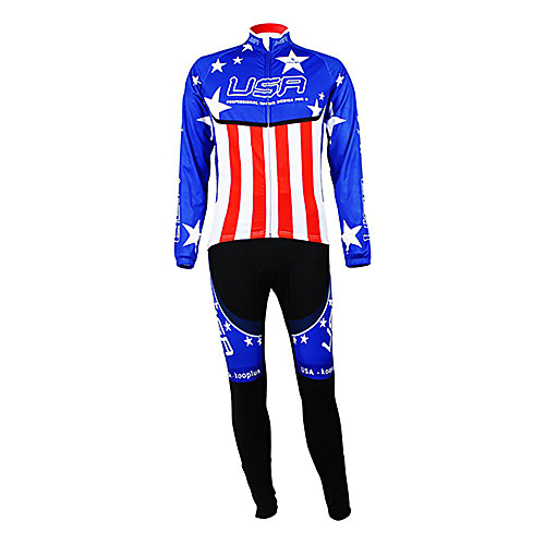 Malciklo Men's Long Sleeve Cycling Jersey with Tights Winter Fleece Polyester BlueRed American / USA Champion National Flag Bike Clothing Suit Mountain Bike MTB Road Bike Cycling Thermal / Warm
Malciklo Men's Long Sleeve Cycling Jersey with Tights Winter Fleece Polyester BlueRed American / USA Champion National Flag Bike Clothing Suit Mountain Bike MTB Road Bike Cycling Thermal / Warm