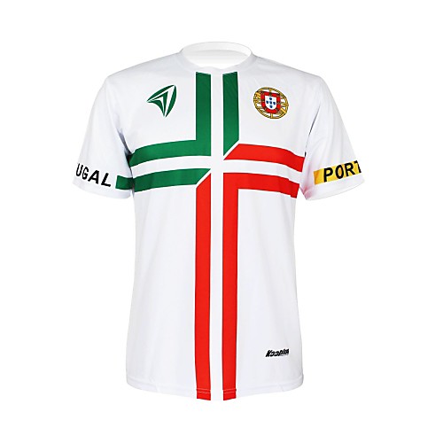 

Malciklo Men's Women's Short Sleeve Cycling Jersey Portugal Champion National Flag Bike Tee / T-shirt Jersey Top Mountain Bike MTB Road Bike Cycling Breathable Quick Dry Ultraviolet Resistant Sports
