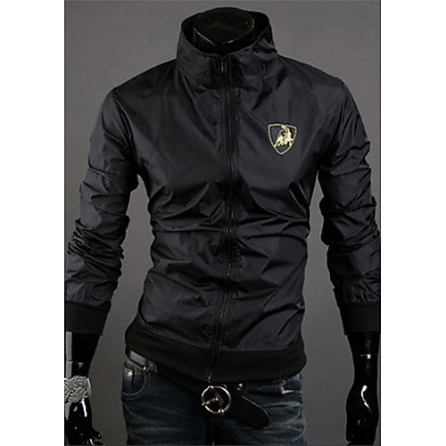 

DD Wear Personal Stand Collar Short Lamborghini LOGO Jacket(Black)