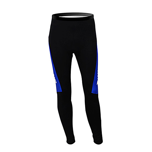 

Malciklo Men's Cycling Tights Winter Fleece Polyester Black / Blue Finland Champion National Flag Bike Tights Bottoms Mountain Bike MTB Road Bike Cycling Thermal / Warm Fleece Lining Breathable Sports