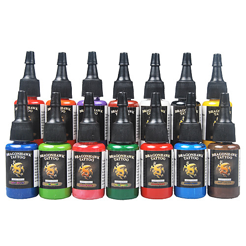 

DRAGONHAWK-tattoo-ink-14-pack-primary-color-set-0-5oz-bottles