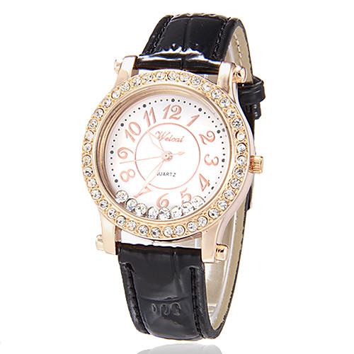 

Women's Diamond Watch Quartz Black / White / Red Black Brown Red