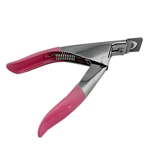 

pink nail art acrylic false nail clipper edge cutter