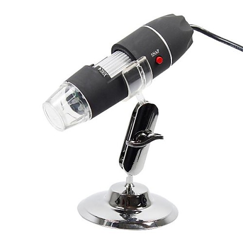 

S02 50~500X USB Digital Photography Microscope Magnifier with 8-LED White Light