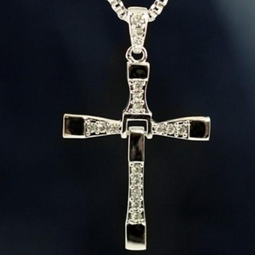 

Men's Pendant Necklace Cross Ladies Movie Jewelry Christ Alloy Silver Necklace Jewelry 1pc For Christmas Gifts Daily Casual