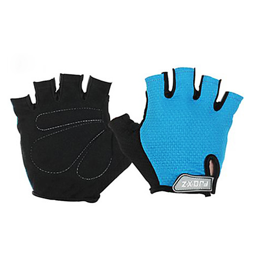 

FJQXZ Bike Gloves / Cycling Gloves Mountain Bike MTB Breathable Anti-Slip Sweat-wicking Protective Fingerless Gloves Half Finger Sports Gloves Blue for Adults' Outdoor