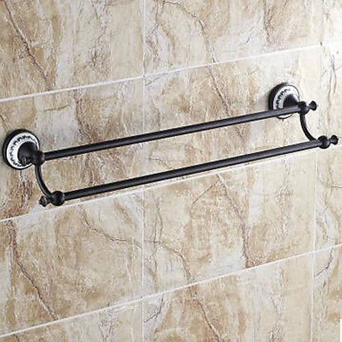 

Towel Bar Traditional Brass / Ceramic 1 pc - Hotel bath 2-tower bar