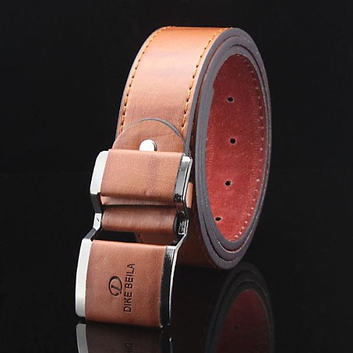 

Men's Leather Buckle / Waist Belt - Solid Colored