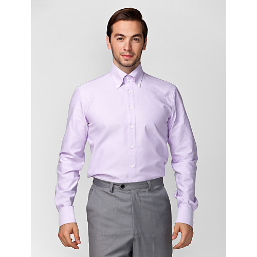 

Men's Shirt Solid Colored Long Sleeve Wedding Tops Cotton Stylish