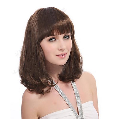 

Top Grade Quality Wavy Brown Hair Wig 3 Colors to Choose