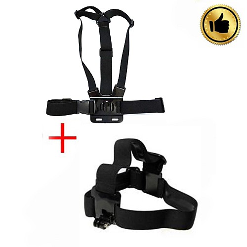 

eelastic chest strap and head strap for gopro black