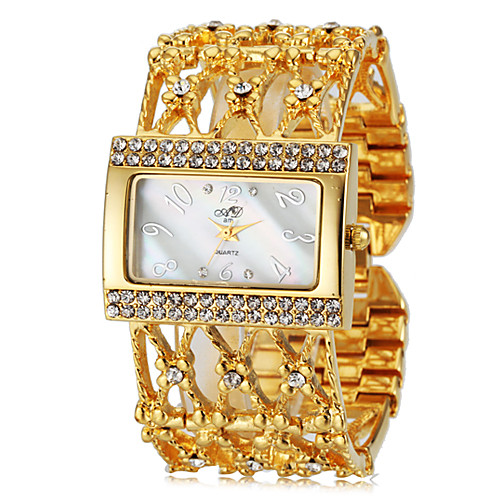 

Women's Elegant Diamante Square Case Steel Band Quartz Wrist Watch