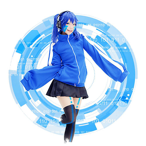 

Inspired by Kagerou Project Cosplay Video Game Cosplay Costumes Cosplay Suits Solid Colored Top Skirt Costumes