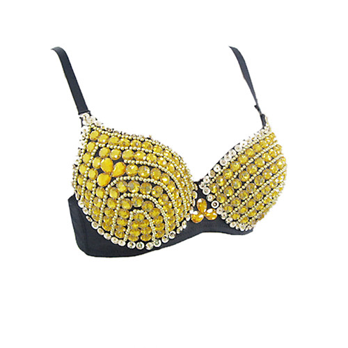 

Belly Dance Bra Sequin Crystals / Rhinestones Women's Performance Sequined