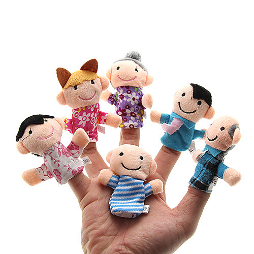 

6 10 pcs Finger Puppets Hand Puppets Stuffed Animal Plush Toy Animal Series Family Cute Lovely Parent-Child Interaction Family Interaction Plush Imaginative Play, Stocking, Great Birthday Gifts Party