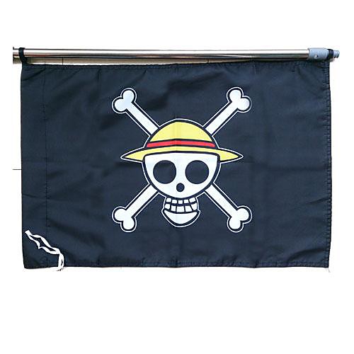 

Cosplay Accessories Inspired by One Piece Monkey D. Luffy Anime Cosplay Accessories Flag Terylene Men's New Hot Halloween Costumes