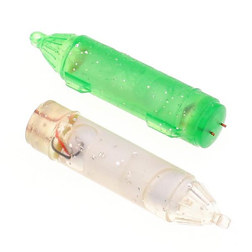 

Deep Drop Underwater Fishing Indicator LED Flashing Light Squid Bait White and Green Set