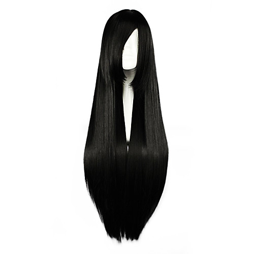 

Synthetic Wig Straight Straight Wig Black#1B Synthetic Hair 32 inch Women's Black