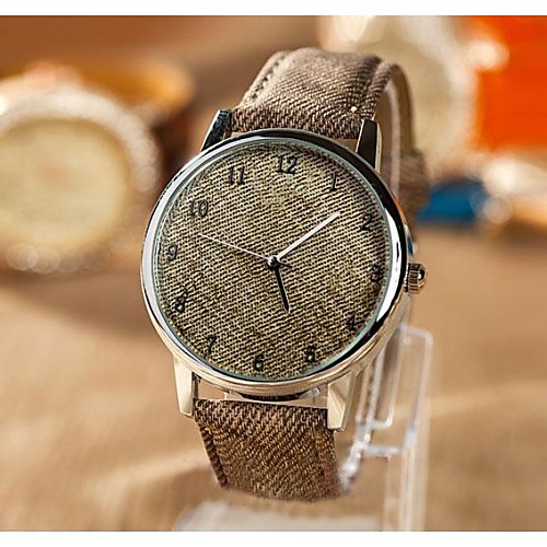 

Women's Cowboy Canvas Dial PU Band Quartz Analog Wrist watch (Assorted Colors)