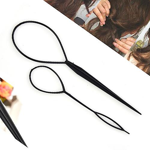 

Women's Girls' Hair Sticks For Daily Flower Acrylic Black