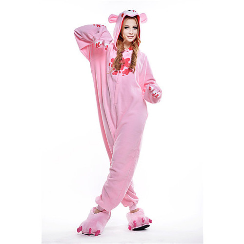 

Adults' Kigurumi Pajamas Raccoon Bear Gloomy Bear Animal Onesie Pajamas Polar Fleece Pink Cosplay For Men and Women Animal Sleepwear Cartoon Festival / Holiday Costumes