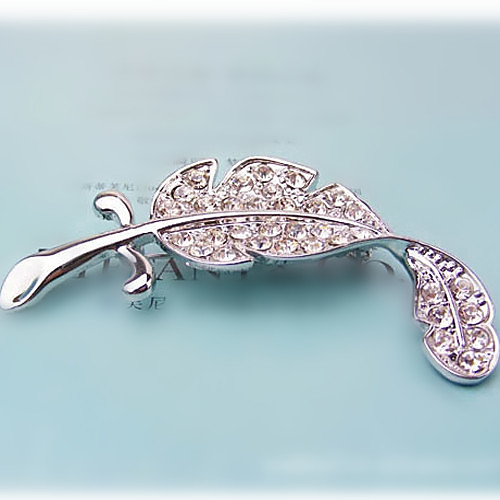 

Women's Party Fashion Cubic Zirconia Imitation Diamond Brooch Jewelry Silver For Wedding Party Special Occasion Anniversary Birthday