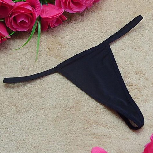 

Women's G-strings & Thongs Panties / Ultra Sexy Panty Solid Colored Low Waist White Black One-Size