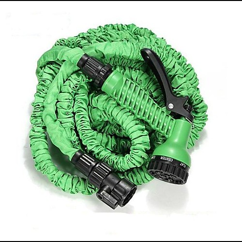 

50FT Hose with Gun WATER GARDEN Pipe Green Water Valve Spray Gun With EU Connector