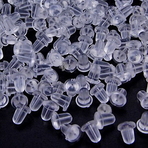 

Classic Transparent Plastic Earring Back(100 Pcs)