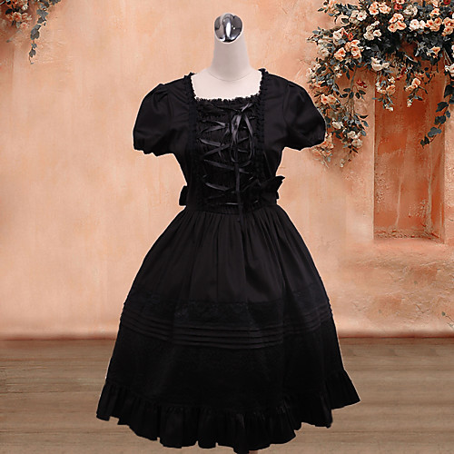 

Dress Classic Lolita Dress Lolita Accessories Dress Cotton Halloween Costumes / Medium Length