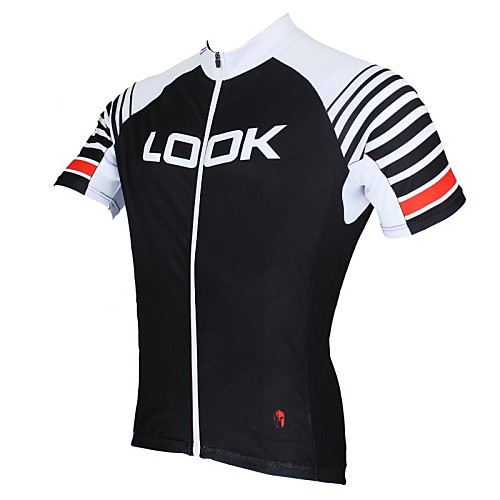 

ILPALADINO Men's Short Sleeve Cycling Jersey Patchwork Bike Jersey Top Breathable Quick Dry Ultraviolet Resistant Sports Clothing Apparel