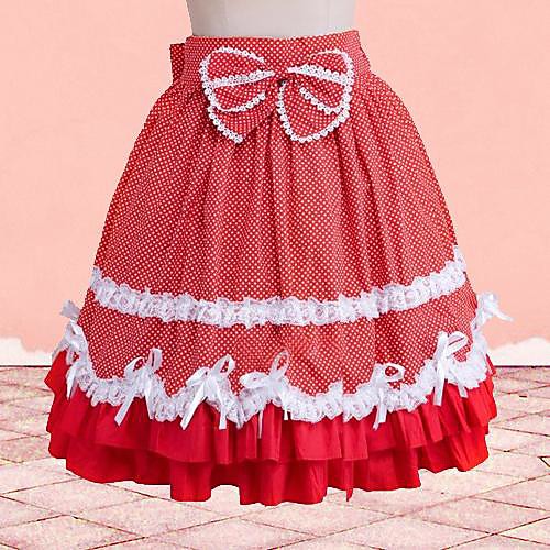 

Sweet Lolita Vacation Dress Skirt Cotton Japanese Cosplay Costumes Short Length