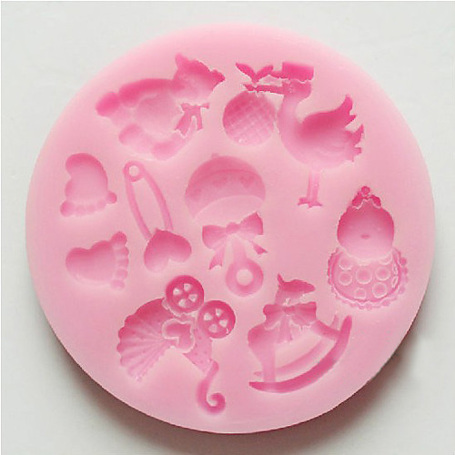 

3D Bear Feet Baby Toy Silicone Mold Fondant Sugarcraft Chocolate Mould For Cakes
