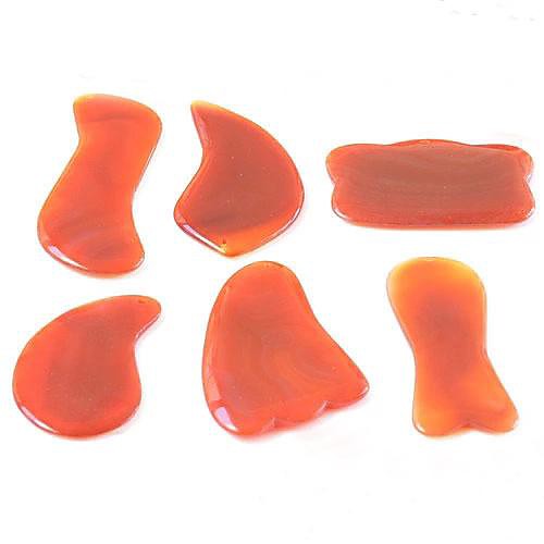 

Natural Carnelian Guasha Tool for Massager Beauty Health Care Products Body Massage Therapy Random Delivery