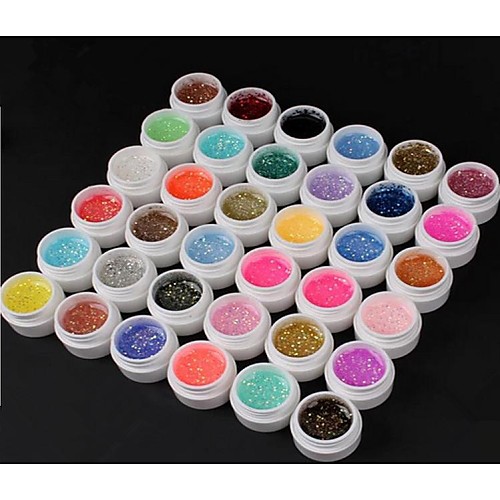 

Nail Polish UV Gel 8ml 36 pcs Glitters / UV Color Gel Soak off Long Lasting Glitters / UV Color Gel