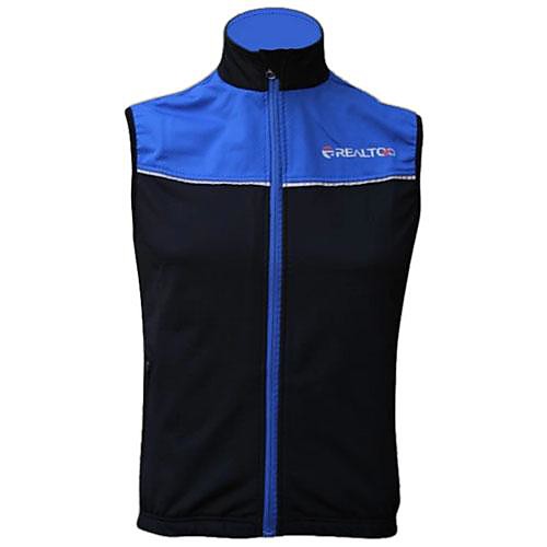 

Realtoo Men's Women's Sleeveless Cycling Vest Winter Fleece Red Blue Patchwork Bike Vest / Gilet Thermal / Warm Windproof Fleece Lining Breathable Sports Patchwork Mountain Bike MTB Road Bike Cycling