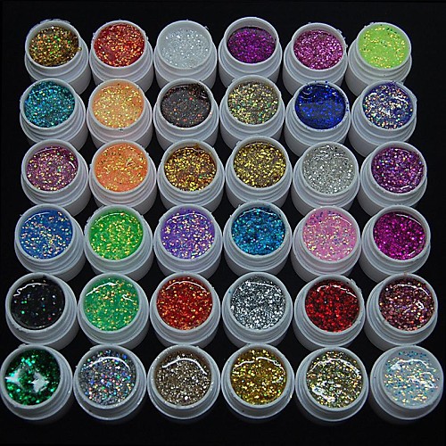 

Nail Polish UV Gel 8ml 36pcs Glitters / UV Color Gel / Shimmering Soak off Long Lasting Glitters / UV Color Gel / Shimmering
